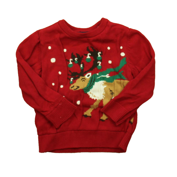 The Children's Place Other - The Children's Place Unisex Red Reindeer Sweater size: 18-24 Months